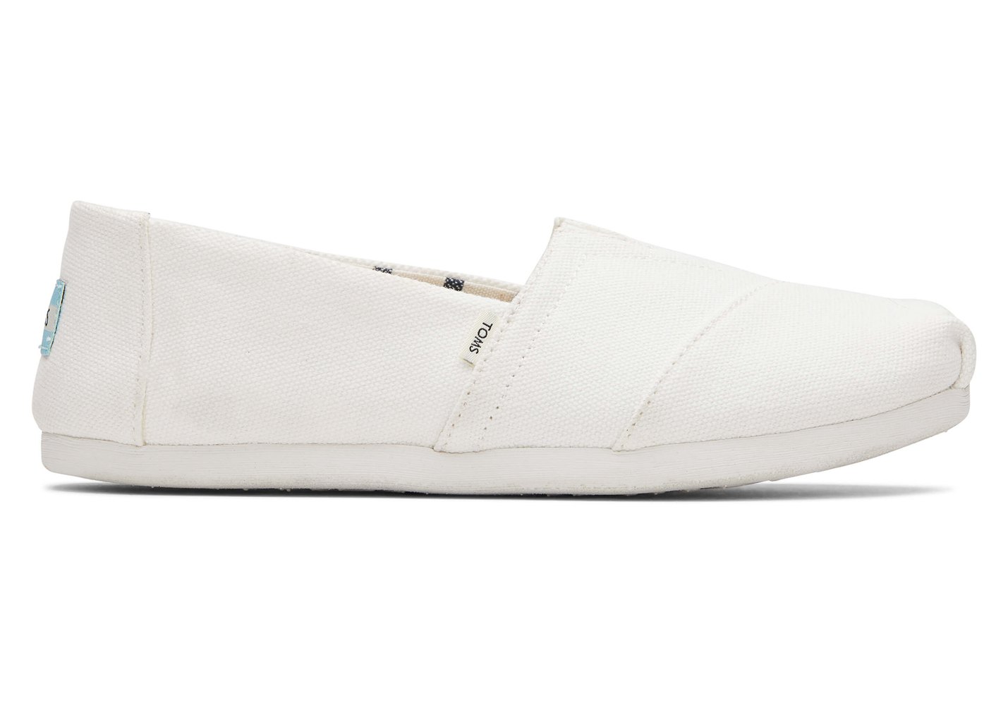 Toms Espadryle Damskie Białe - Alpargata Heritage Płócienne - 76CFONHRS